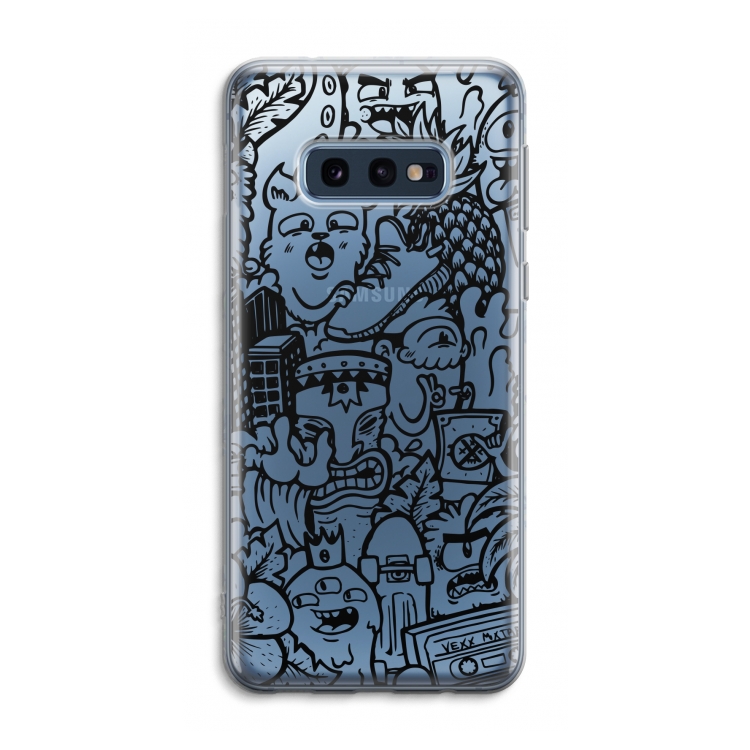 Vexx Black Mixtape: Samsung Galaxy S10e Transparant Hoesje