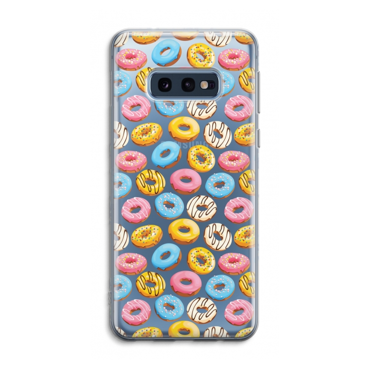 Pink donuts: Samsung Galaxy S10e Transparant Hoesje
