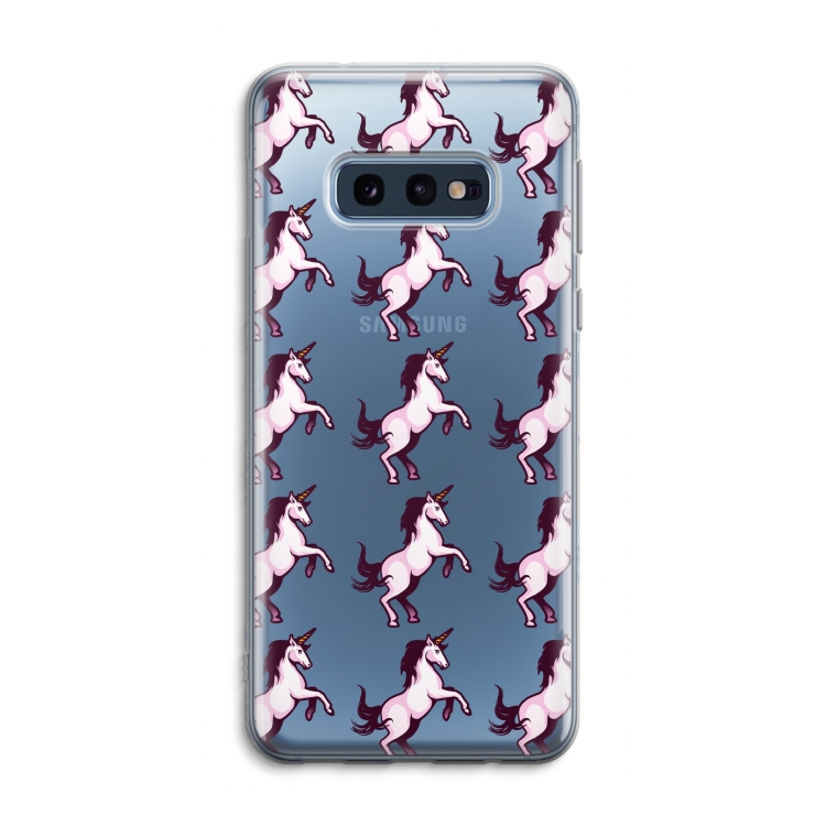 Musketon Unicorn: Samsung Galaxy S10e Transparant Hoesje