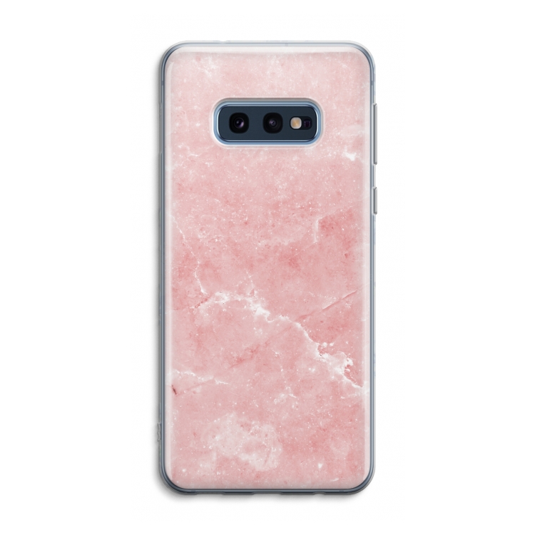 Roze marmer: Samsung Galaxy S10e Transparant Hoesje
