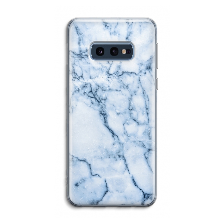 Blauw marmer: Samsung Galaxy S10e Transparant Hoesje