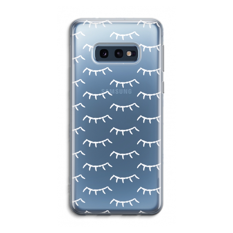 Wimpers: Samsung Galaxy S10e Transparant Hoesje