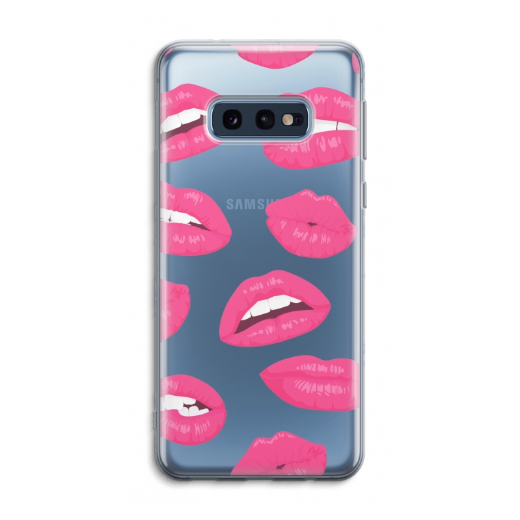 Bite my lip: Samsung Galaxy S10e Transparant Hoesje