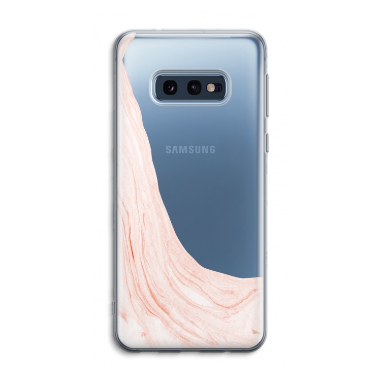 Peach bath: Samsung Galaxy S10e Transparant Hoesje