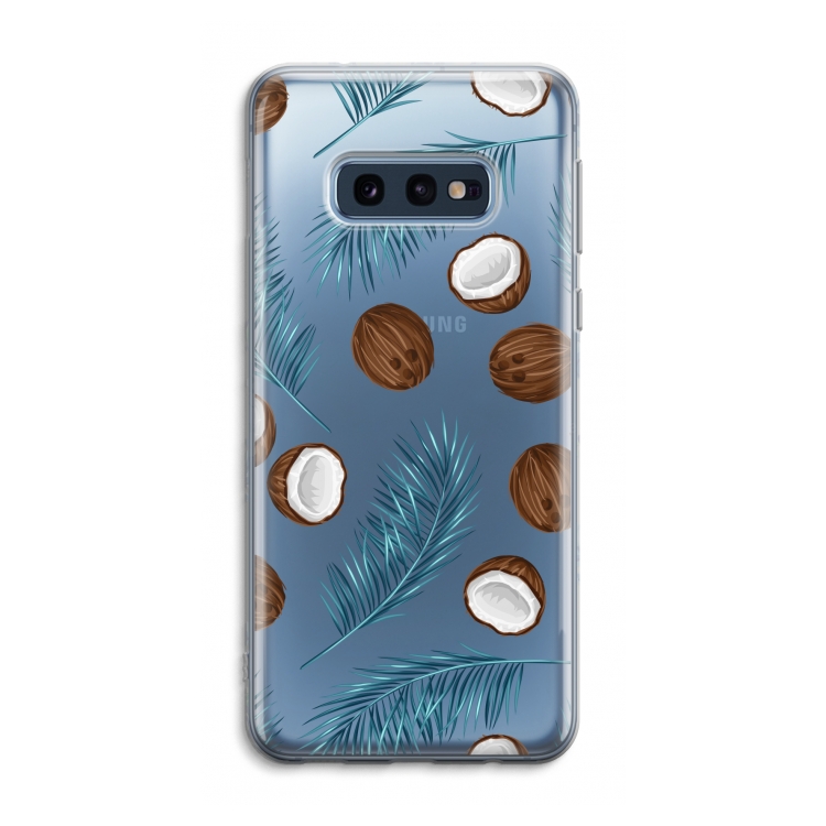 Kokosnoot roze: Samsung Galaxy S10e Transparant Hoesje