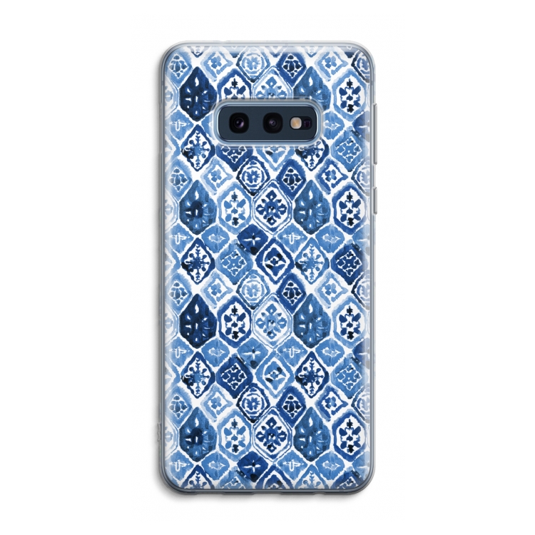 Blauw motief: Samsung Galaxy S10e Transparant Hoesje