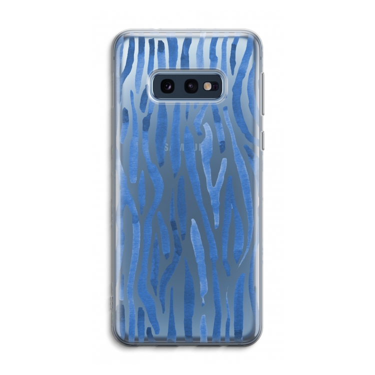 Blauwe nerven: Samsung Galaxy S10e Transparant Hoesje