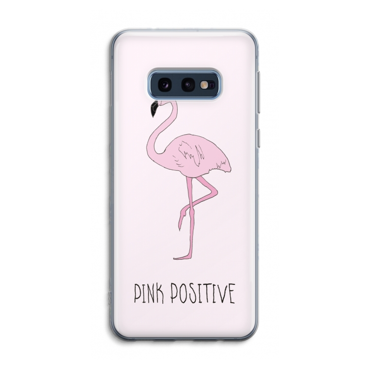 Pink positive: Samsung Galaxy S10e Transparant Hoesje