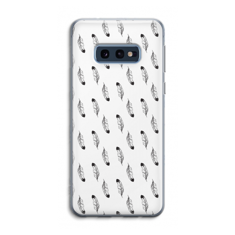 Pluimen: Samsung Galaxy S10e Transparant Hoesje
