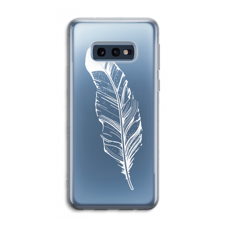 Pluim: Samsung Galaxy S10e Transparant Hoesje
