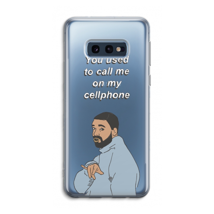Hotline bling: Samsung Galaxy S10e Transparant Hoesje