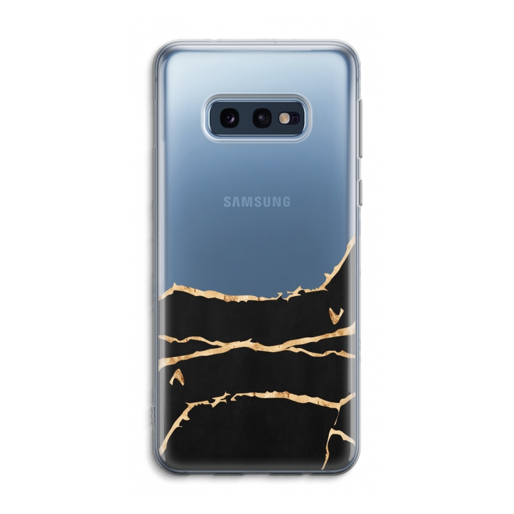 Gouden marmer: Samsung Galaxy S10e Transparant Hoesje