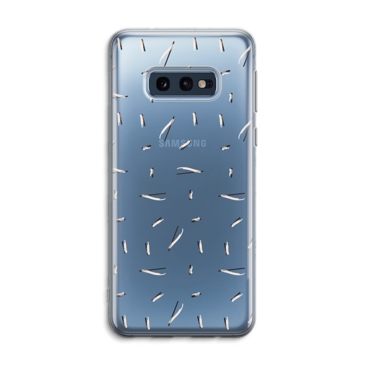 Hipster stripes: Samsung Galaxy S10e Transparant Hoesje