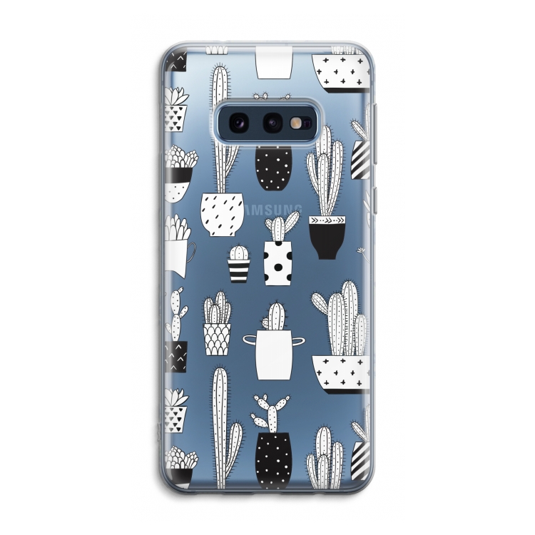 Cactusmotief: Samsung Galaxy S10e Transparant Hoesje