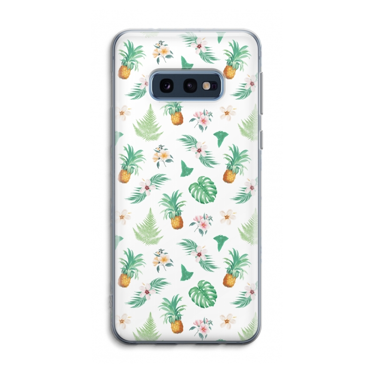 Ananas bladeren: Samsung Galaxy S10e Transparant Hoesje