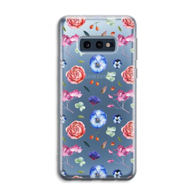 Bloemetjes: Samsung Galaxy S10e Transparant Hoesje