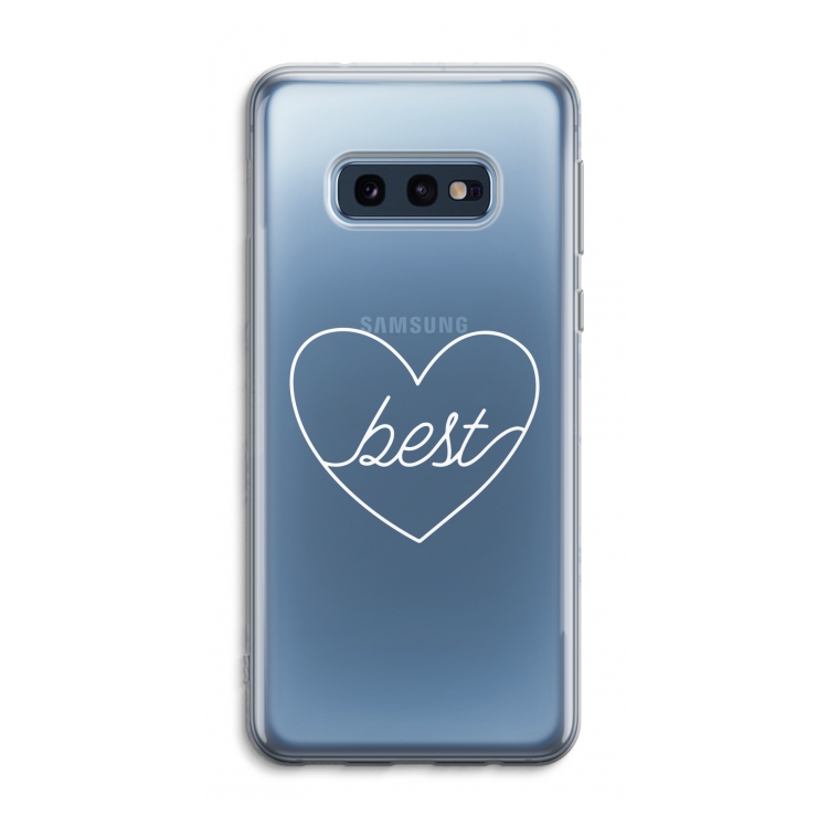 Best heart pastel: Samsung Galaxy S10e Transparant Hoesje