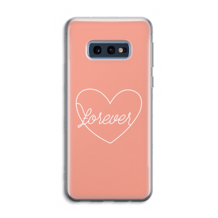 Forever heart: Samsung Galaxy S10e Transparant Hoesje
