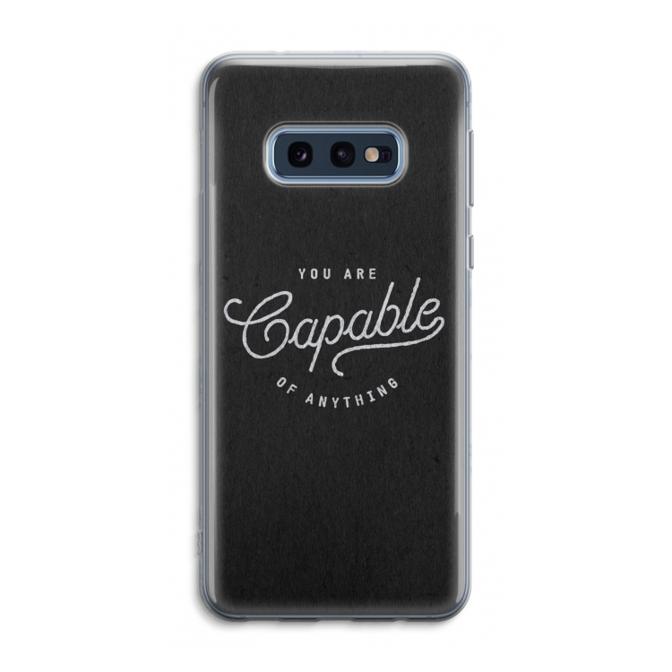 Capable: Samsung Galaxy S10e Transparant Hoesje