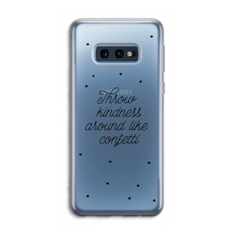 Confetti: Samsung Galaxy S10e Transparant Hoesje