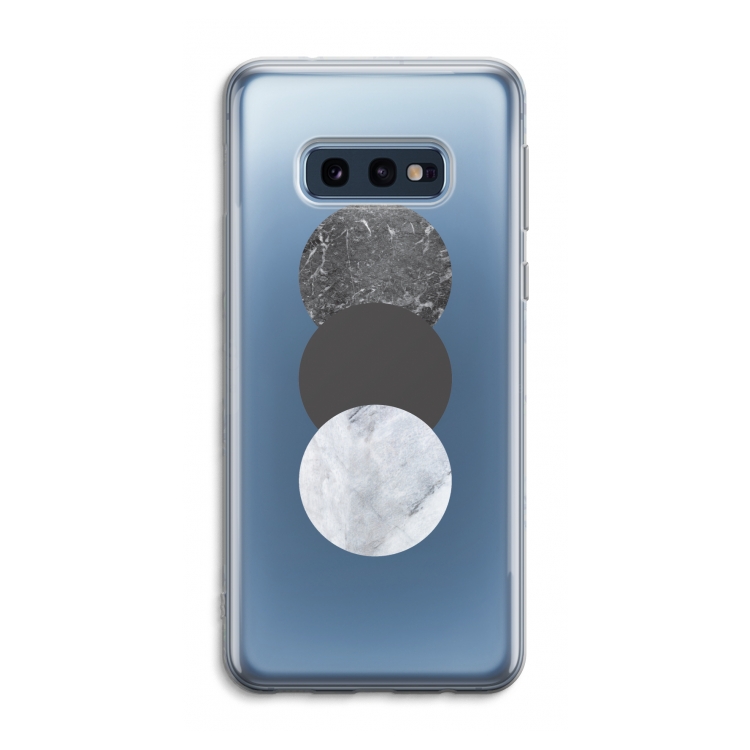 Marmeren cirkels: Samsung Galaxy S10e Transparant Hoesje