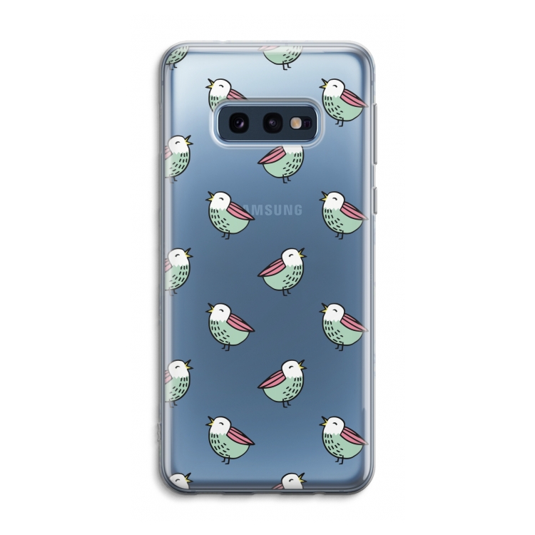 Vogeltjes: Samsung Galaxy S10e Transparant Hoesje