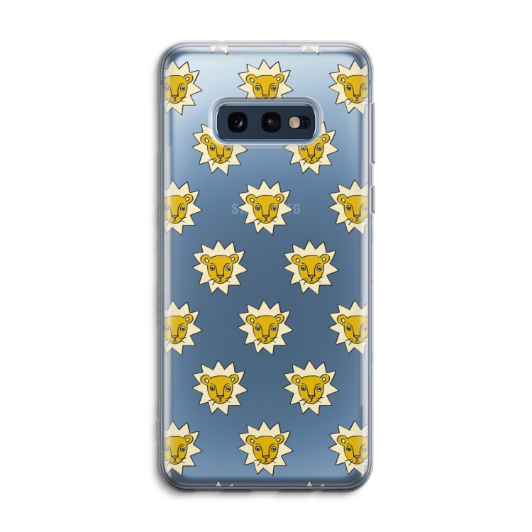 Leeuwenkoppen: Samsung Galaxy S10e Transparant Hoesje