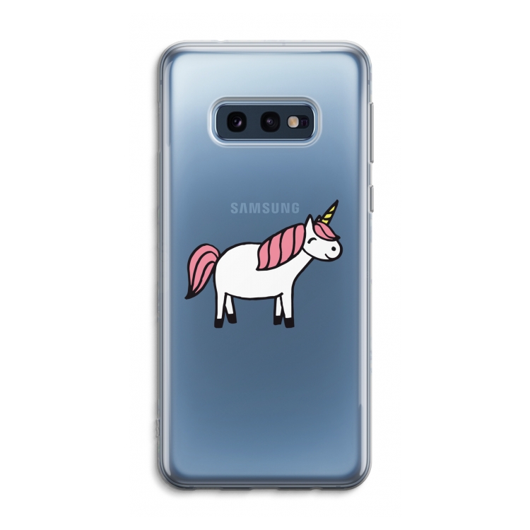 Eenhoorn: Samsung Galaxy S10e Transparant Hoesje