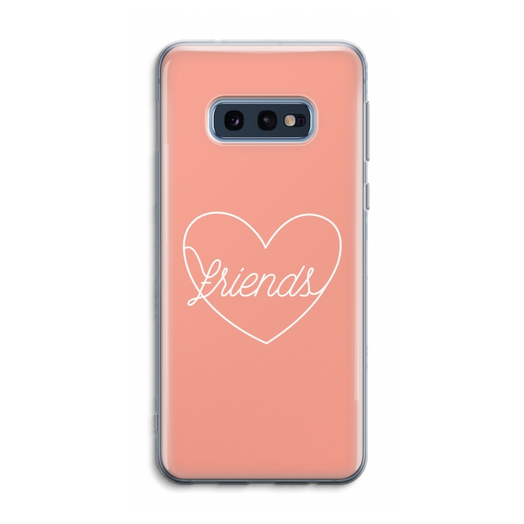Friends heart: Samsung Galaxy S10e Transparant Hoesje