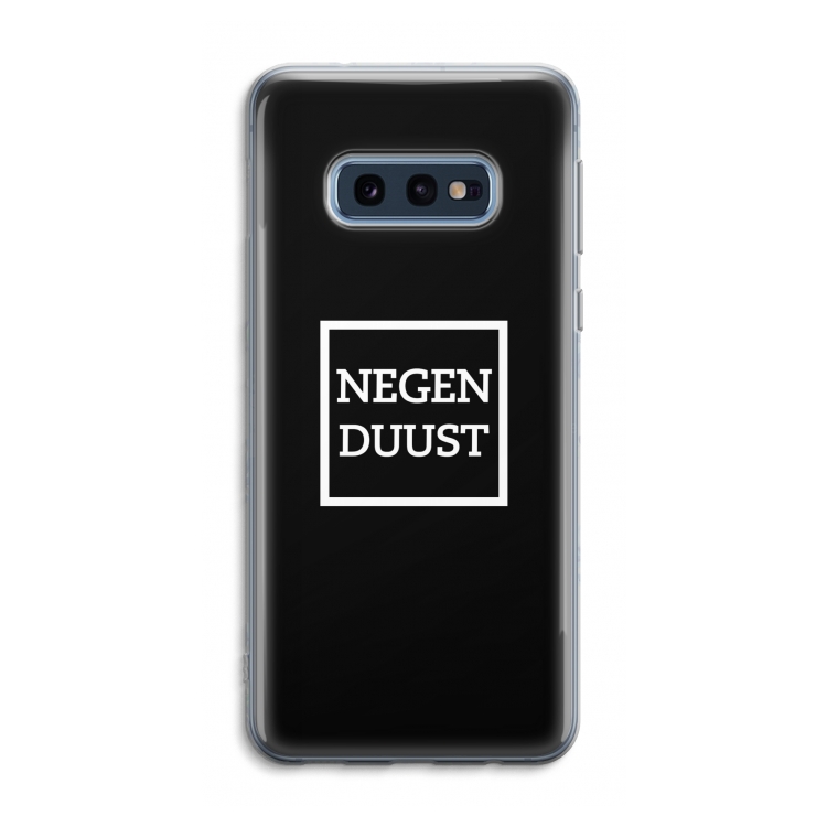 Negenduust black: Samsung Galaxy S10e Transparant Hoesje