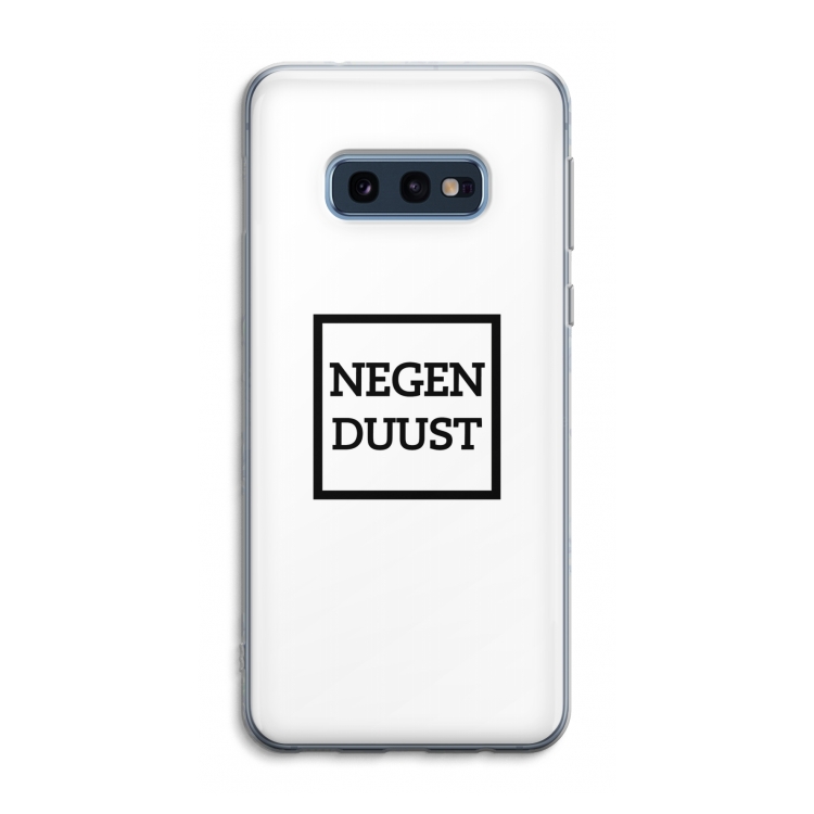 Negenduust vierkant: Samsung Galaxy S10e Transparant Hoesje