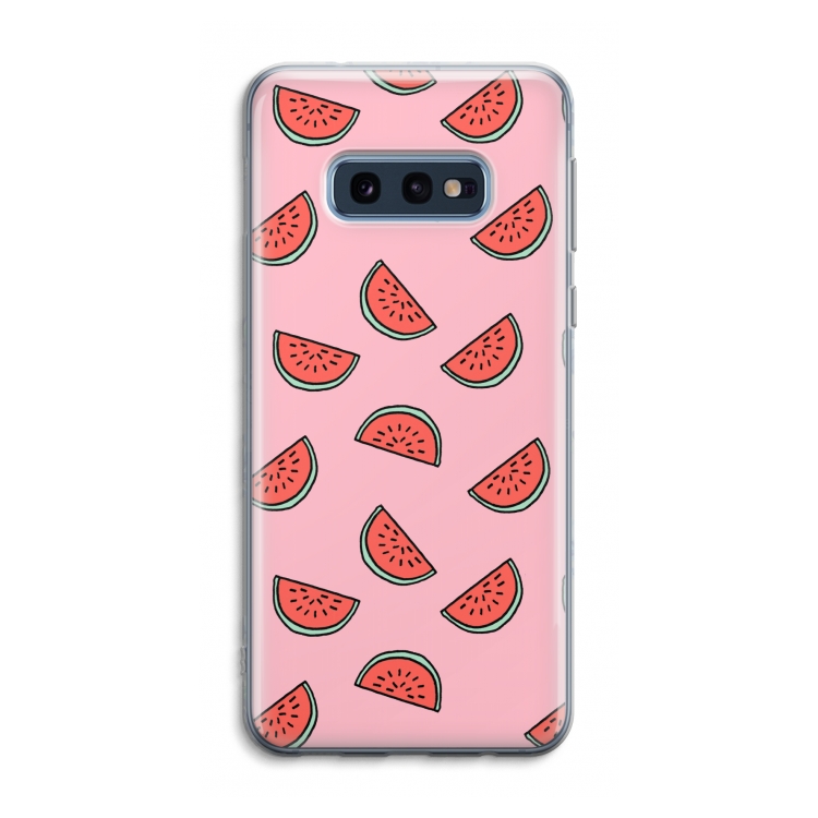 Watermeloen: Samsung Galaxy S10e Transparant Hoesje