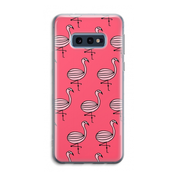 Flamingo: Samsung Galaxy S10e Transparant Hoesje