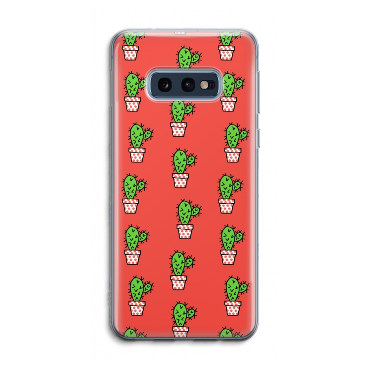 Mini cactus: Samsung Galaxy S10e Transparant Hoesje
