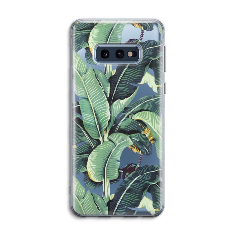 Bananenbladeren: Samsung Galaxy S10e Transparant Hoesje
