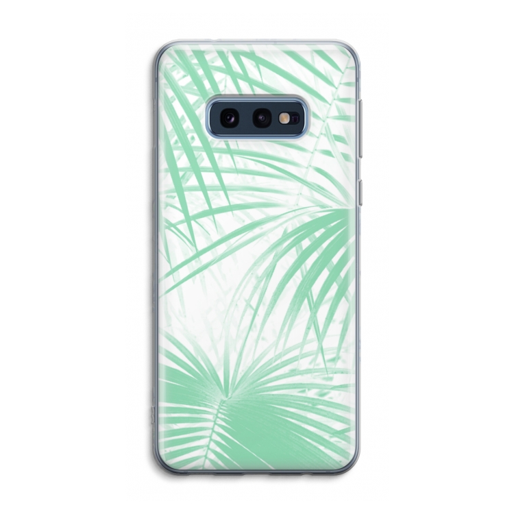 Palmbladeren: Samsung Galaxy S10e Transparant Hoesje