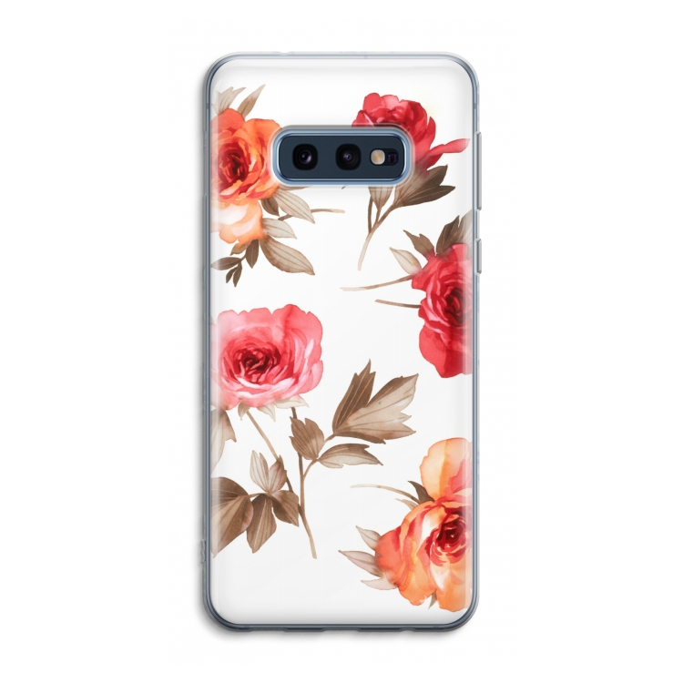 Roosjes: Samsung Galaxy S10e Transparant Hoesje