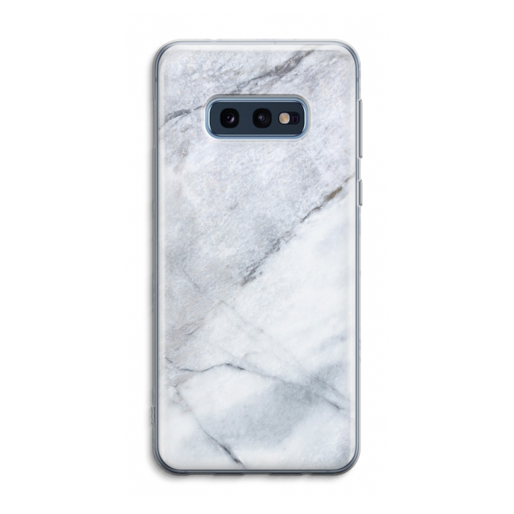 Witte marmer: Samsung Galaxy S10e Transparant Hoesje