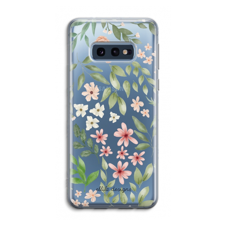 Botanical sweet flower heaven: Samsung Galaxy S10e Transparant Hoesje