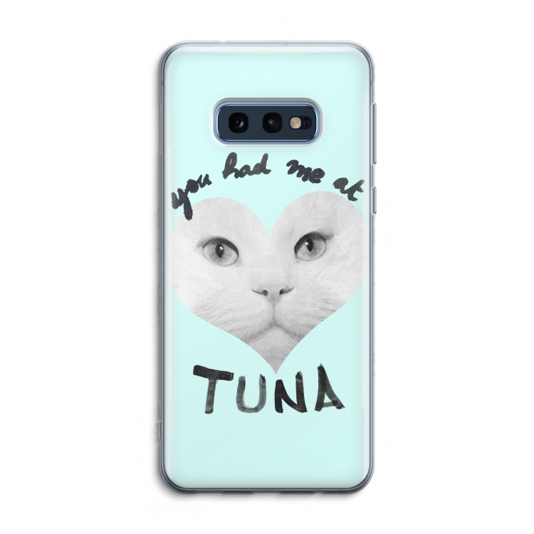 You had me at tuna: Samsung Galaxy S10e Transparant Hoesje