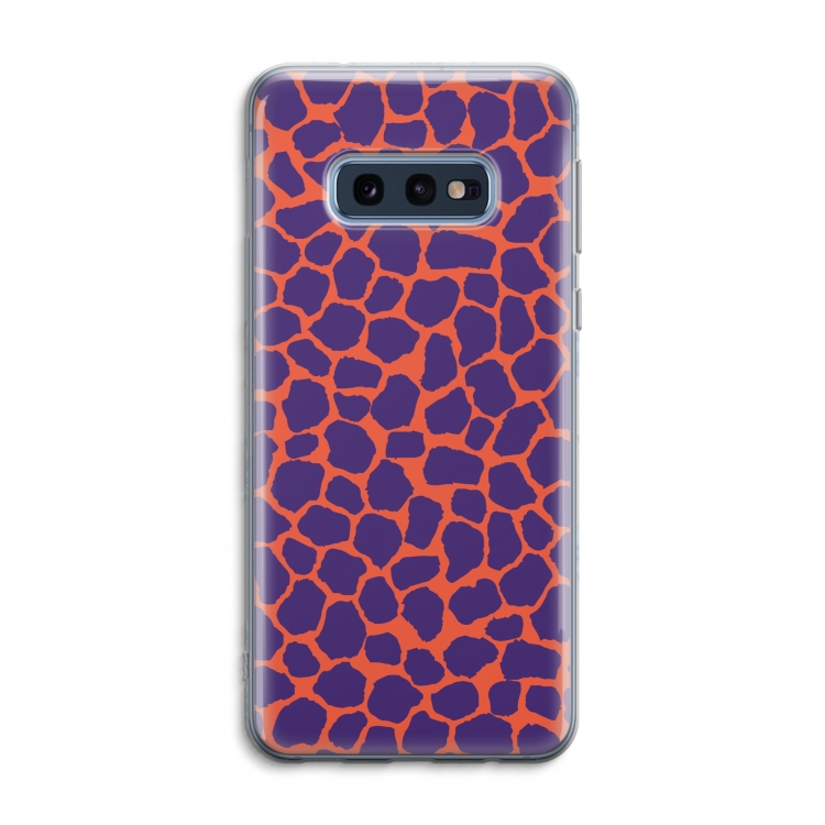 Purple Giraffe: Samsung Galaxy S10e Transparant Hoesje