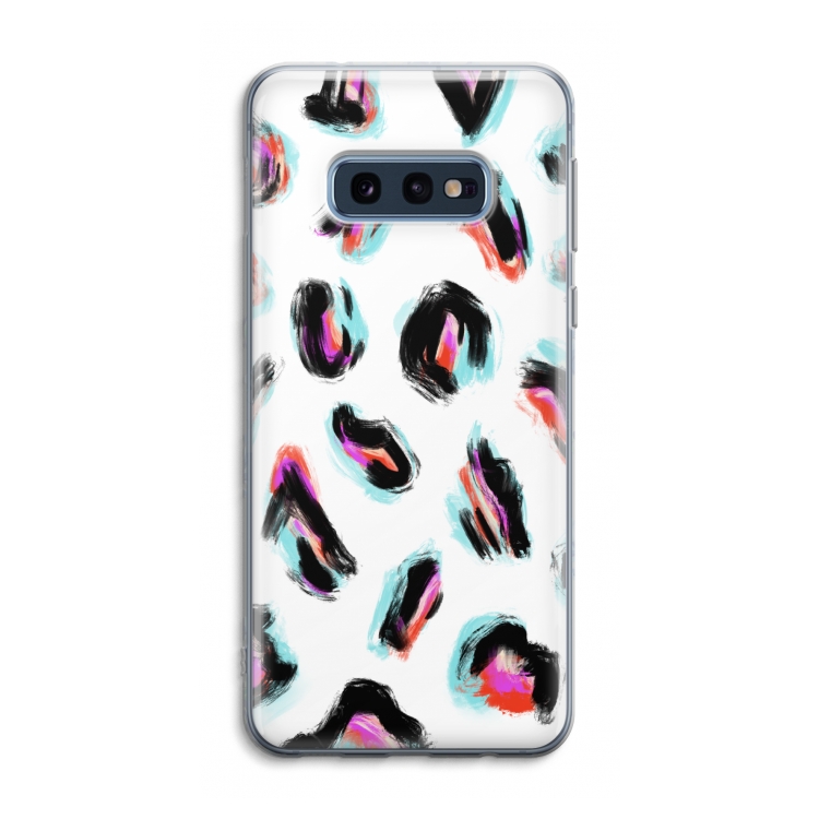 Cheetah color: Samsung Galaxy S10e Transparant Hoesje