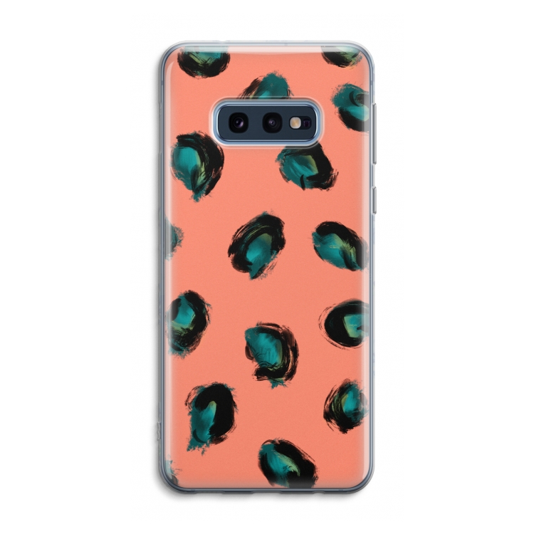 Pink Cheetah: Samsung Galaxy S10e Transparant Hoesje