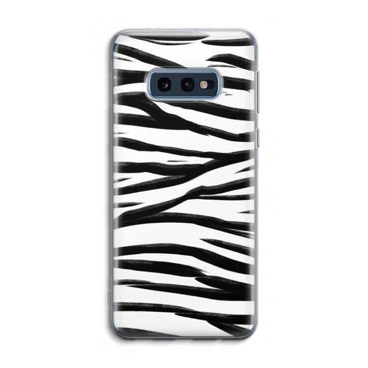 Zebra pattern: Samsung Galaxy S10e Transparant Hoesje