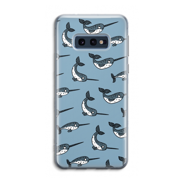 Narwhal: Samsung Galaxy S10e Transparant Hoesje