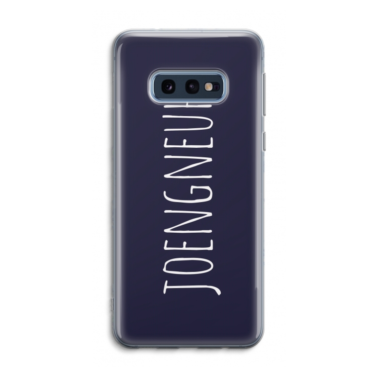 Joengneuh!: Samsung Galaxy S10e Transparant Hoesje