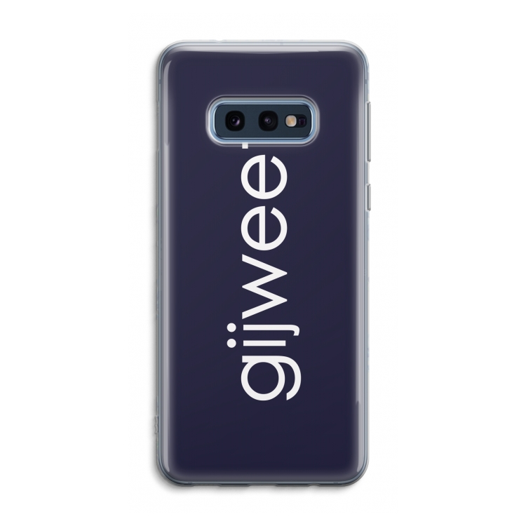 Gijweet: Samsung Galaxy S10e Transparant Hoesje