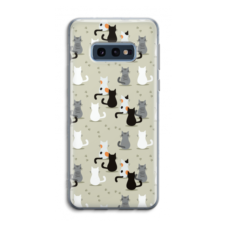 Katten: Samsung Galaxy S10e Transparant Hoesje