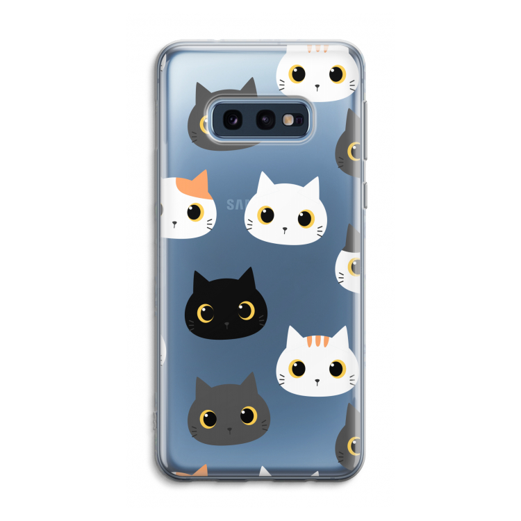 Katten: Samsung Galaxy S10e Transparant Hoesje