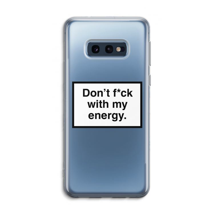 My energy: Samsung Galaxy S10e Transparant Hoesje